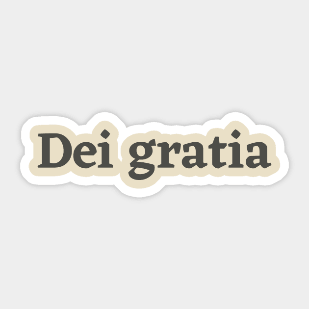 Dei Gratia Sticker by calebfaires